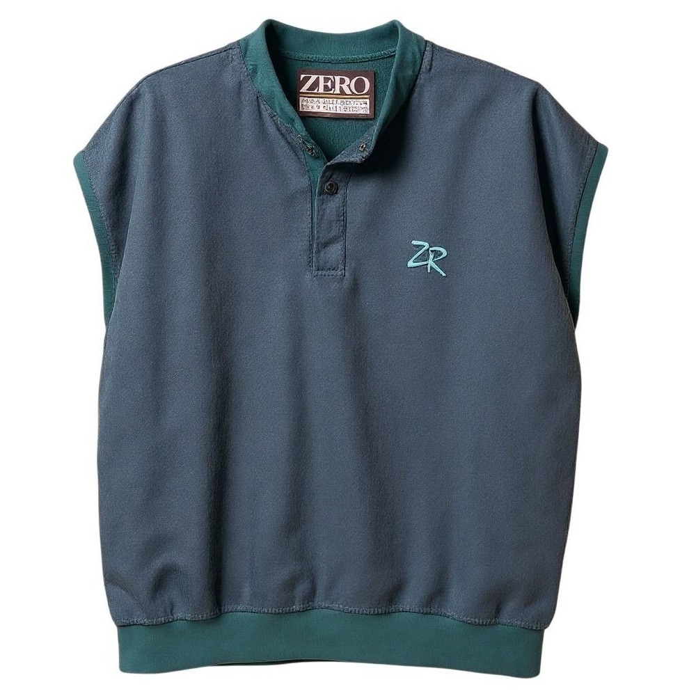 Zero Restriction XL Green Herringbone Golf Windbreaker Vest‎ Vintage Made USA XL